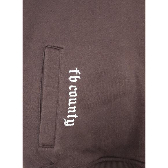 FB County Airbrush Old School Heavyweight Oversized Embroidery Unisex Jacket M - Picture 5 of 11